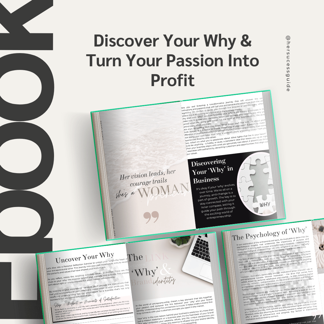 Free Guide: Turn Passion into Profit - Her Success Guide